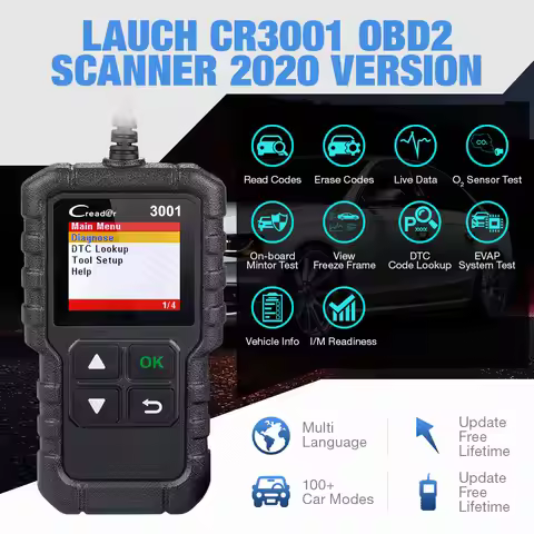 LAUNCH CR3001 Full OBD2 OBDII Code Reader Scan tool OBD 2 X431 Creader 3001 Car Diagnostic tool PK A