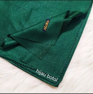 HIJAB SINAR GLAMOUR AZARA JILBAB SEGI EMPAT NUR SINAR GLAMOUR AZARA WARNA HIJAU BOTOL