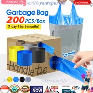 【SG Seller】200pcs Disposable Garbage Bags 45*50cm Rubbish Bag Clean-up Waste Trash Bags For Home Kit