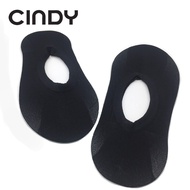 Cindy Solid Black Stocking Unisex Low Cut Foot Cover