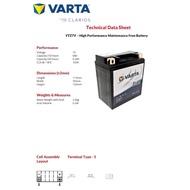 BATTERY GEL YTZ7V VARTA MADE IN JAPAN NVX V1 NMAX (Original size Yuasa Tinggi 120mm )