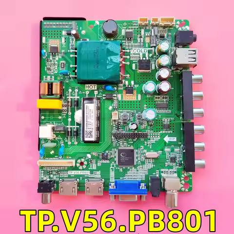 The tested LCD TV motherboard TP.V56.PB801 works well