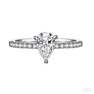 1 Ct Pear Shape Ring 5*8mm White Color 925 Silver Moissanite Wedding Ring Fine Jewelry Ring for Wome