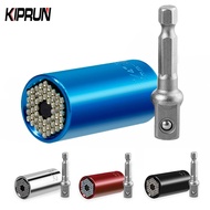 KIPRUN Universal Torque Wrench Spanner Grip Multi Function Ratchet Socket Sleeve 7-19mm Power Drill 