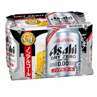 Asahi [Non-alcoholic beer] Zero Calorie Zero Sugar Free Non-alcoholic Beer 350ml x 6 cans