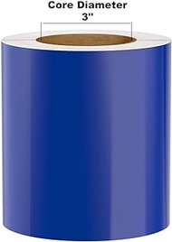 Premium Vinyl Label Tape for DuraLabel, LabelTac, VnM, SafetyPro and Others, Blue, 6" x 150'