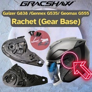 (Accessories) 100% Original Gracshaw Helmet G838 Gaizer G535 Gennex G555 Geomax GEAR BASE / Rachet S
