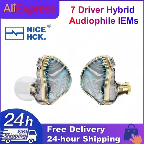 NICEHCK NX7MK4 MK4 7 Driver Units HIFI in-Ear Wired Earphones Hybrid Audiophile IEMs with Replaceabl