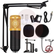 ไมค์อัดเสียง คอนเดนเซอร์ Pro Condenser Mic Microphone BM800 Pro พร้อม ขาตั้งไมค์โครโฟน และอุปกรณ์เสร