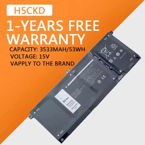 New H5CKD Battery For Dell inspiron 15 5501 7300 7506 latitude 15 3510 3120 9077G TXD03 15V