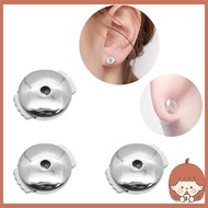 Silin Practical Post Connector with Locking System Earring Backs for Droopy Ear Studs