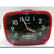 Bundle Deals Seiko Alarm Clock Model QXK640RN<Red Colour> + Orient Wall Clock Model  OW3069 Brown Ri