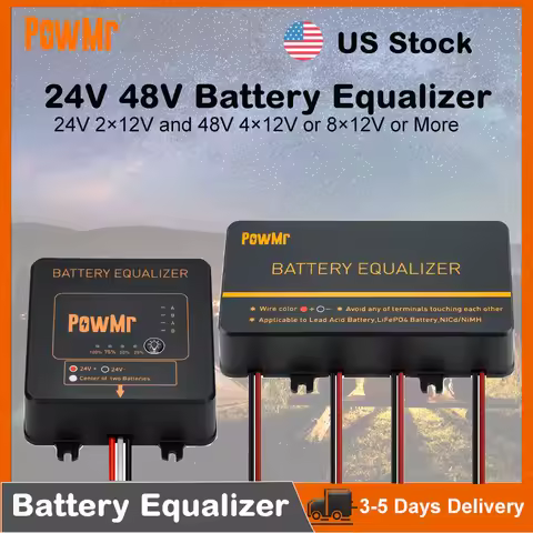 US Stock 24V 2×12V and 48V 4×12V or 8×12V or More Battery Equalizer Voltage Balancer Extend Batterie