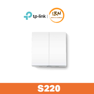 TP-Link Tapo S220 Smart Switch 2-Gang No Neutral Battery Operated Works with Tapo App & Voice Contro