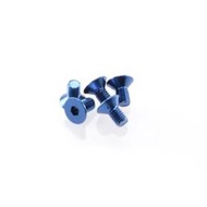 boyshobby HIRO SEIKO 69643 鋁合金平頭內六角電鍍螺絲(M3X6,Y藍色)