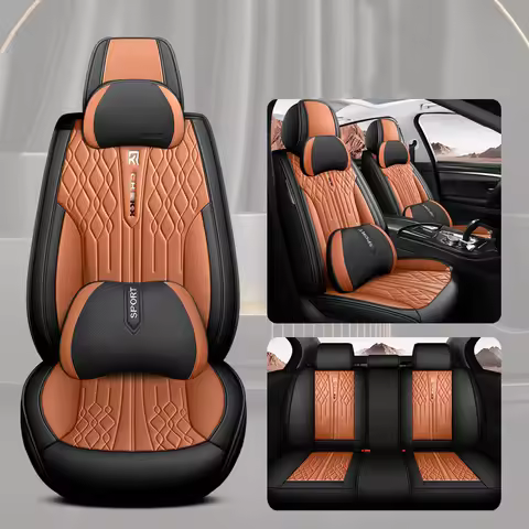 Leather Car Seat Covers For Volkswagen Gol G3 G5 Bora Jetta Audi A6 4f C5 C6 C7 Q3 Q2L Q5 Auto Inter