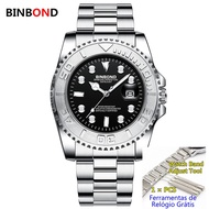 Binbang B930 Luxury Fashion Diver Watch Men 30ATM Waterproof Date Clock Sport Watches Mens Quartz Wr