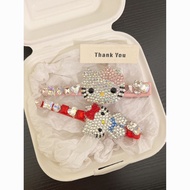 Full Diamond kt Cat Fresh New Style High-End Hair Clip Duckbill Clip Exquisite Girl Bangs Side Clip 