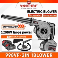 Air Blower 2-in-1 Cordless Electric Blower & Vacuum Variable Speed Power Boost Blower Leaf Wind Blow