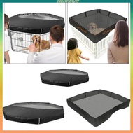 [Chiwanji1] Dog Playpen Shade Cover, Puppy Playpen Canopy, Top Cover for Dogs with Adjustable Mesh