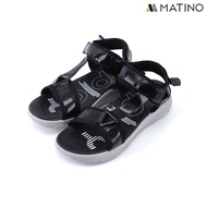 MATINO PLAY รองเท้าแตะชายหนัง รุ่น MC/T 9326 -Black/Brown