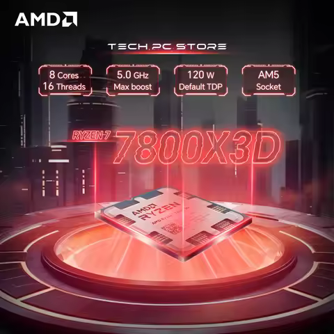 AMD Ryzen 7 7800X3D L3=96M 4.2GHz 8-Core 16-Thread R7 7800X3D Gaming Processor 120W 5NM DDR5 Socket 