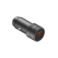 Energea AluDrive Car Charger Duo Port Aluminium 38W PD20 / USB-C /PD20 / USB-A / QC3.0