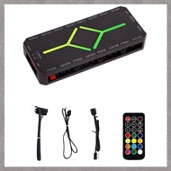 [M G L O] 5V 3 Pin ARGB Controller Cooling Fan Hub PWM Fan Hub PWM ARGB Fan Hub for ARGB Computer PC