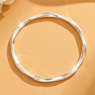 Claspless Möbius Design Bracelet 9999 Sterling Silver