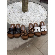 7 SEGMENT HIGH LEATHER CANE SLIPPERS WITH H LOCKS GUANGZHOU FULLBOX
