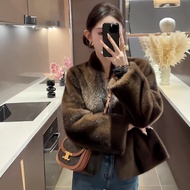 Fur One-Piece Fur Coat Women Environmentally Friendly Mink Fleece Warm Winter Fur Top