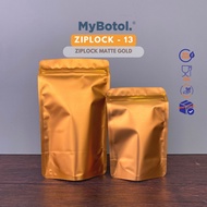 [mybotol] Ziplock Full Gold Foil Zip Goodies Bag Plastik Packing Beg Plastik Makanan Doorgift