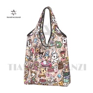 Tokidoki Portable Shopping Bag Foldable Carry-On Reusable Shopping Bag(38*64CM)