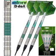 UNICORN SOFT TIP DART - 23G T90 Core XL GREEN 90% Tungsten SOFT DARTS (ARROW DART LEMBUT)