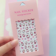 ﹍♙∈ Sanrio Anime Stickers Cute Hello Kitty Pikachu Cartoon Nail Stickers Children's Nail Art Stickers DIY Mood Stickers
