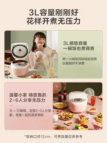 3L Mini Multifunctional Rice Cooker 220V Household Small Size Electric Cooker