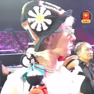GD GD GD Dragon Bucket Hat Philippines Concert Hand-Crocheted Knitted Hat Unique Daisy Flower #TONG9