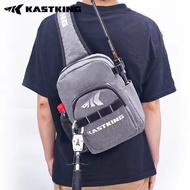 KastKing Bait Boss Fishing Sling Tackle Bag, Fishing Shoulder Backpack with Rod Holder, Cross Body S