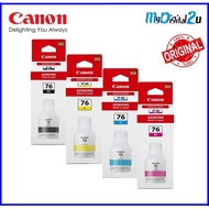 Canon GI-76 INK (Pigment Black/Cyan/Magenta/Yellow) GI76 Toner Ink Bottles for Canon PIXMA GX6070 GX