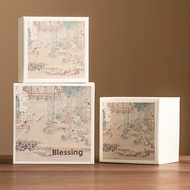 Sáng Tạo Chazan Trà Hộp Quà Tặng Hòa Bình Niềm Vui Trà Trống Bao Bì Sử Dụng Tại Nhà Trà Phụ Kiện Chủ