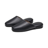 [Direct from Japan] [MOON ROOM] Premium PU Leather Indoor Slippers, Water-Washable, Stain-Resistant,