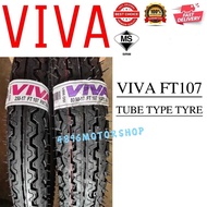 Viva FT107 225x17 250x17 / 275x17 80/90-17 80/90-18 Tubetype Motor Tayar (Tayar Motor Bunga TT Tubet