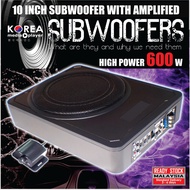 Active Subwoofer / Underseat Subwoofer (Build in Amplifier) 10INCH