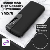 50000mAH Powerbank Portable Charger With Bright Tourch Lights