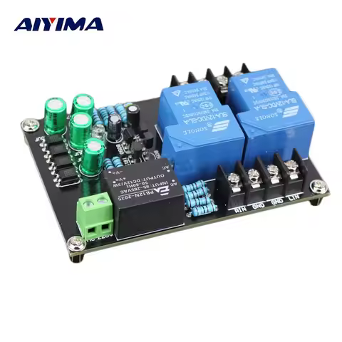 AIYIMA 900W High Power Speaker Protection Board 30A Power Protection Board 2 channels AC100V-220V fo