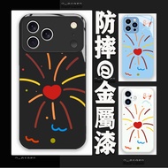 Color Fireworks iPhone17promax Phone Case i16Pro Shock-Resistant 17 15plus14 13 12 17 i16e Glass