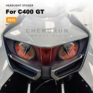 Headlight Stickers Motorcycle Waterproof Protective Film Headlamp Decals Accessories For BMW C400GT 