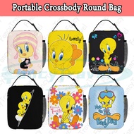 Tweety Bird Kids Insulated Lunch Bag Portable Lunch Handbag Student Keep Warm and Cold Lunch Box