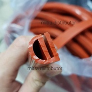 Silicone E Strip Seal Rubber List E Door Oven Heat Resistant Food Grade 14 16 18 20 22 25 30 mm