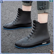 Shimano Waterproof Rain Boots for Men Rubber Shoes Fishing Husband Galoshes PVC Ankle Water Boots Ma